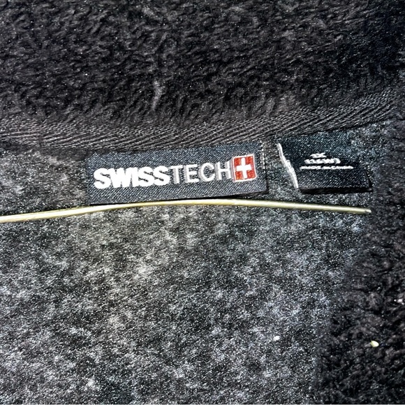 Swiss tech heathered blue‎ full zip casual jacket  XL - Picture 5 of 7